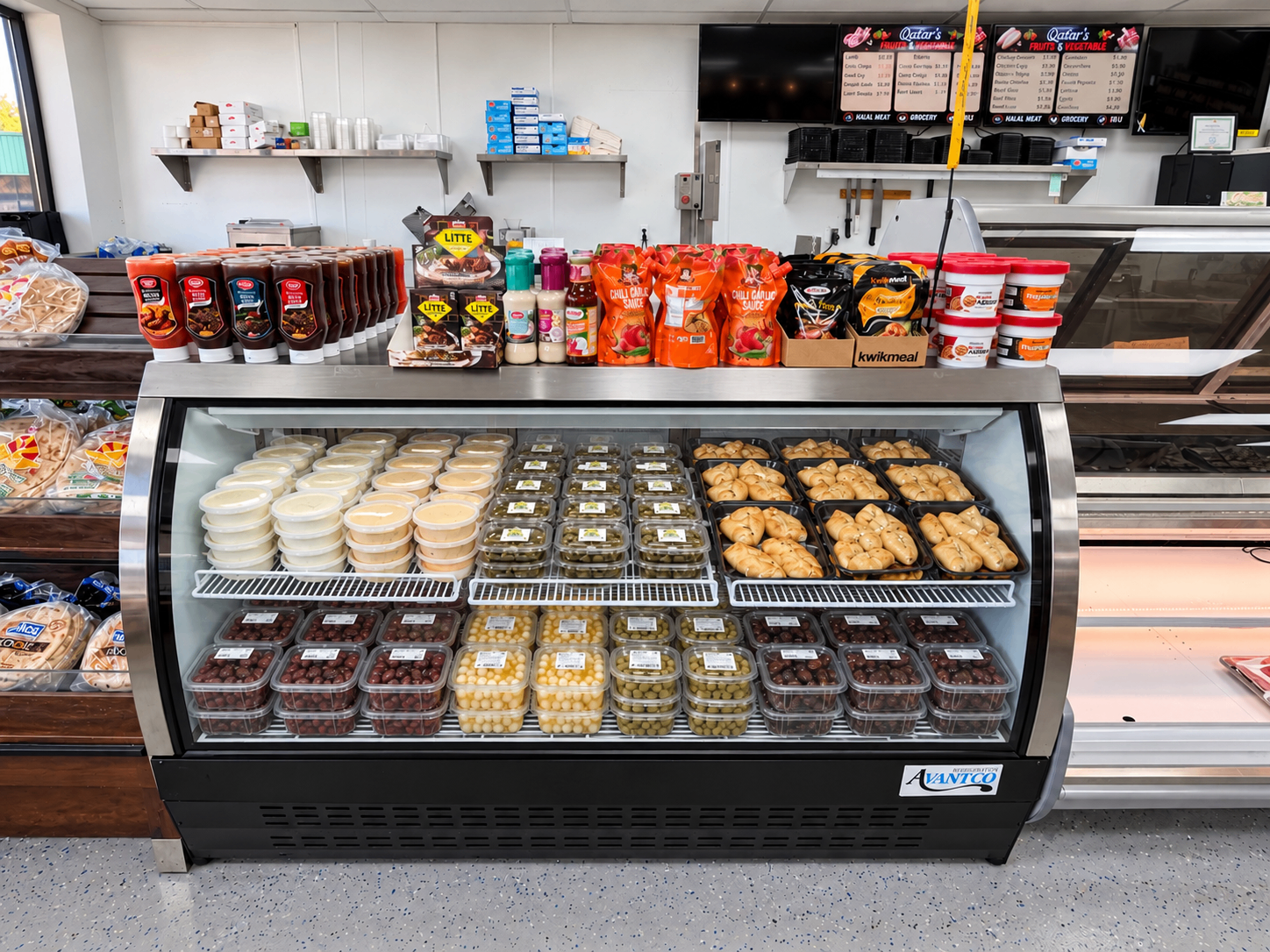 Deli: pies, olives & dips